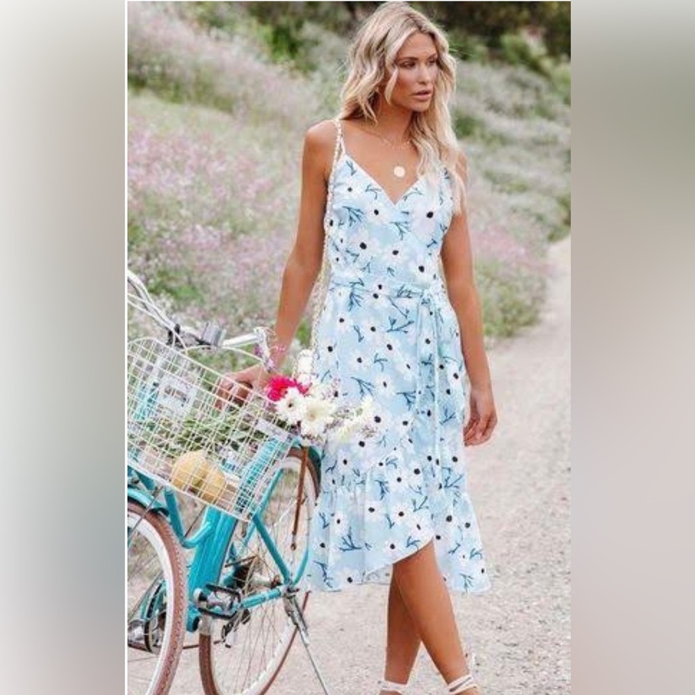 SugarLips Floral Wrap Dress size small